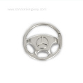 Car Steering Wheel Zinc Alloy Metal Keychain